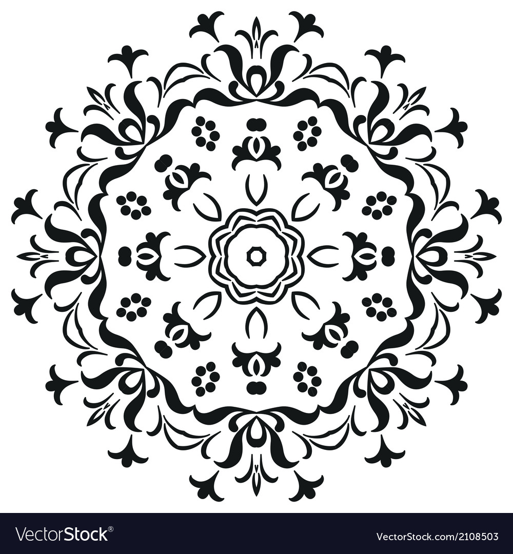 Abstract contour pattern