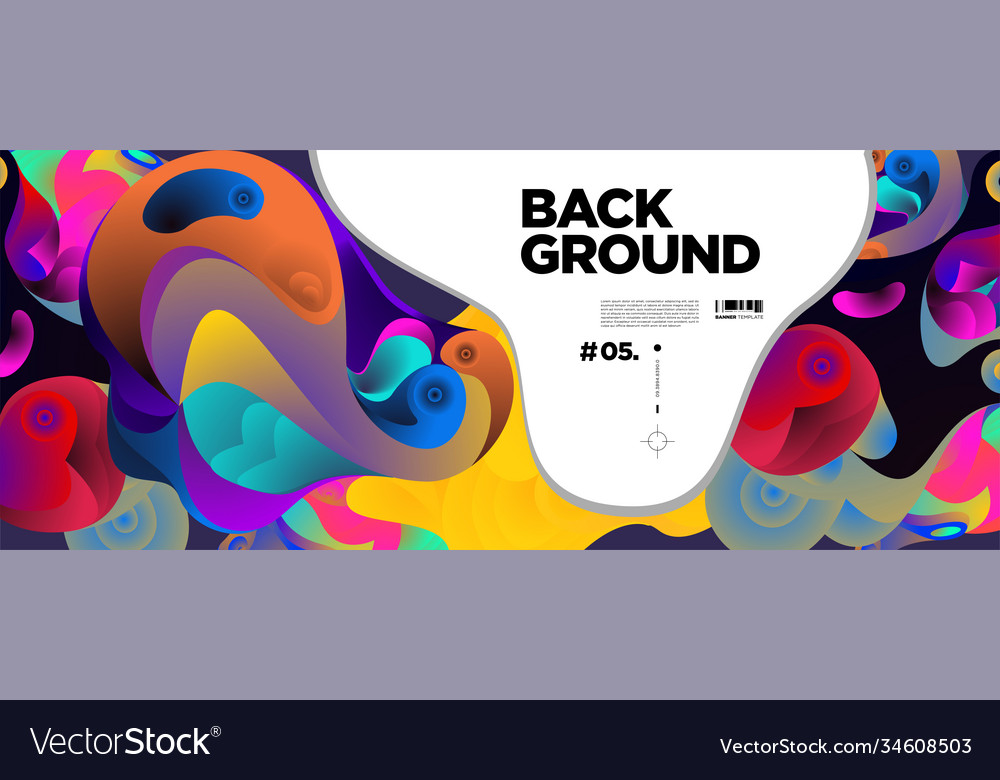 Abstract liquid shape fluid design isolated vector image Abstract liquid shape fluid design isolated
