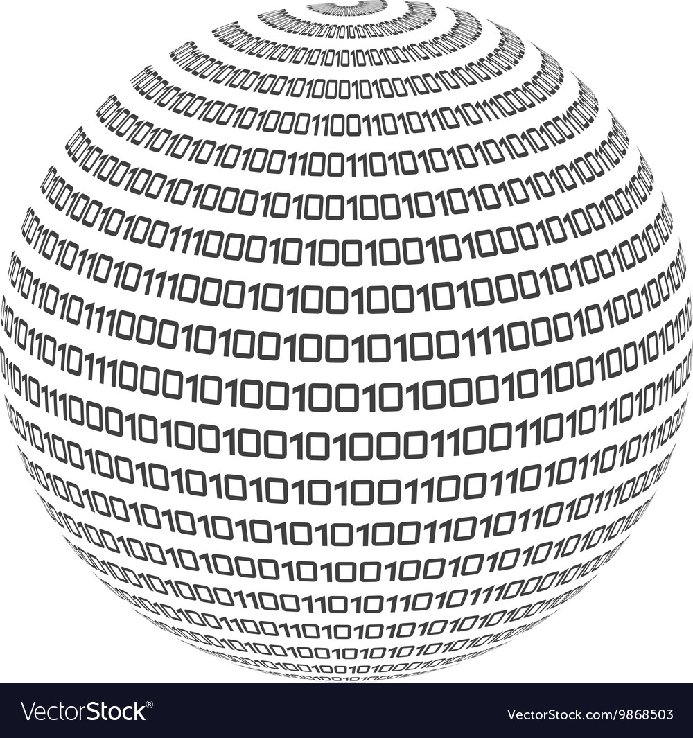 Binary Sphere Code Icon