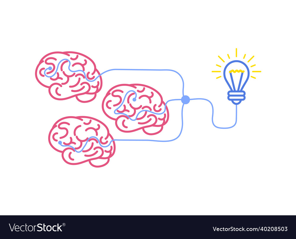 Brainstorming brains and idea