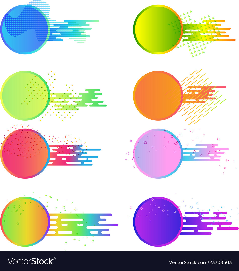 Bright Gradient Lower Third Set