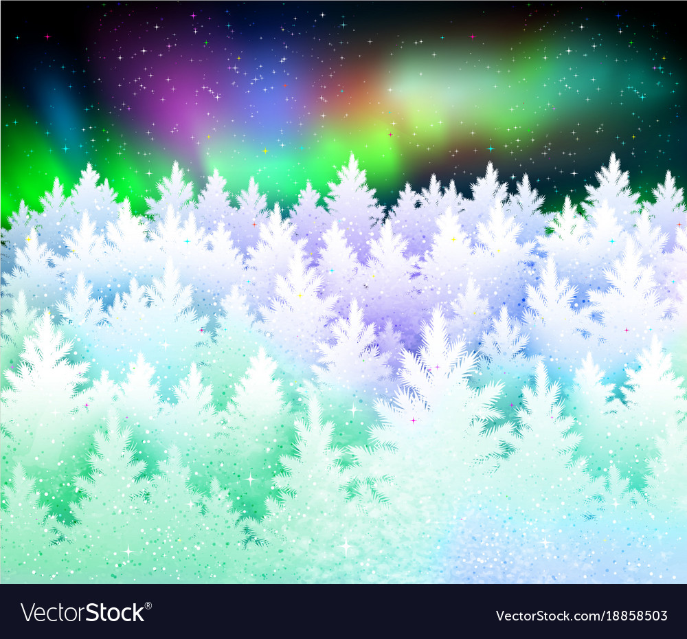 Christmas winter landscape background Royalty Free Vector