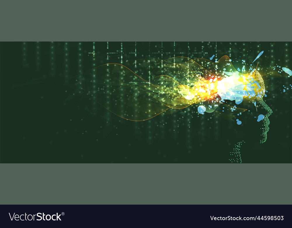 Conceptual technology of artificial intelligence vector image Conceptual technology of artificial intelligence