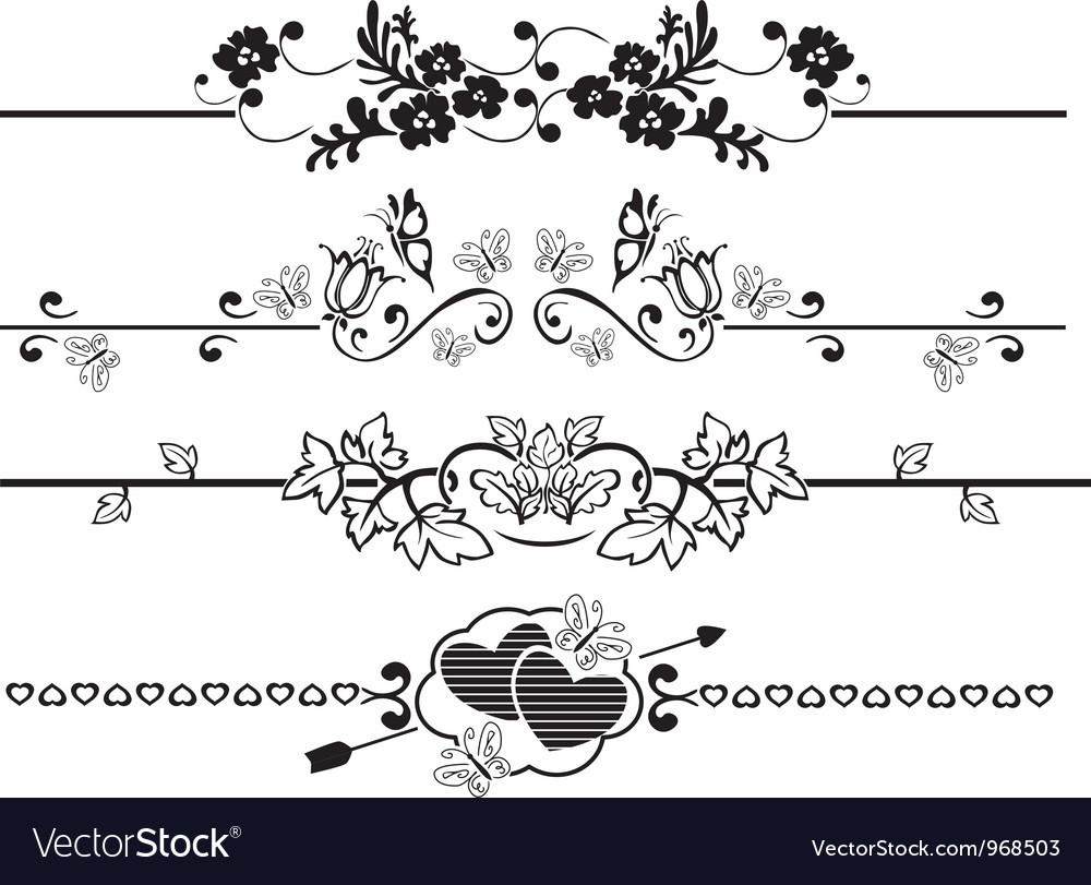 Download Decorative lines Royalty Free Vector Image - VectorStock