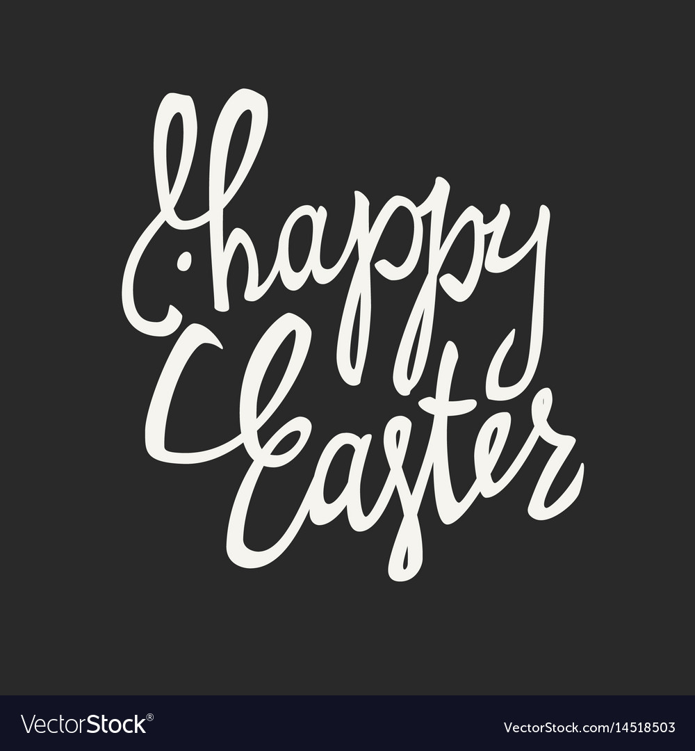 Ostern Bunny Kalligraphie Gruß
