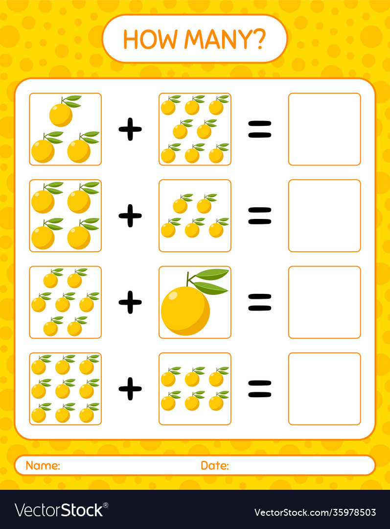 How many counting game yuzu worksheet