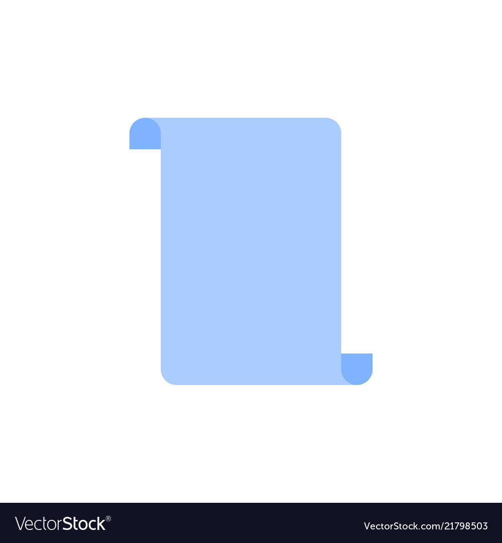 Paper scroll icon Vector Image Paper scroll icon