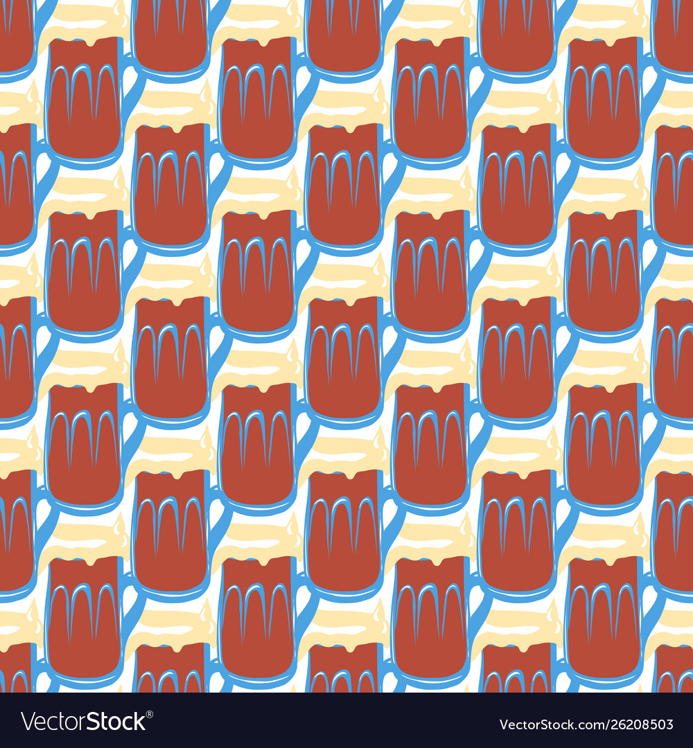 Seamless pattern with beer