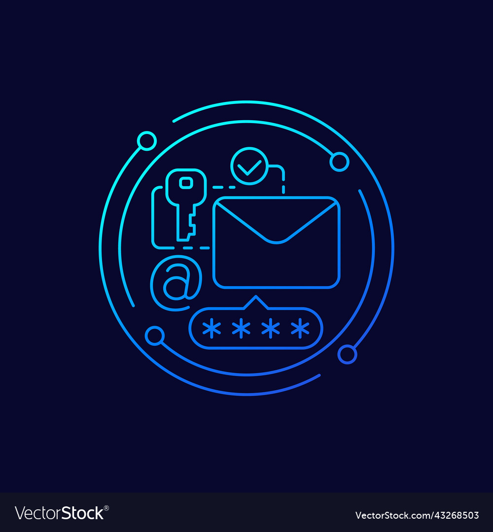 Secure Email Password Icon