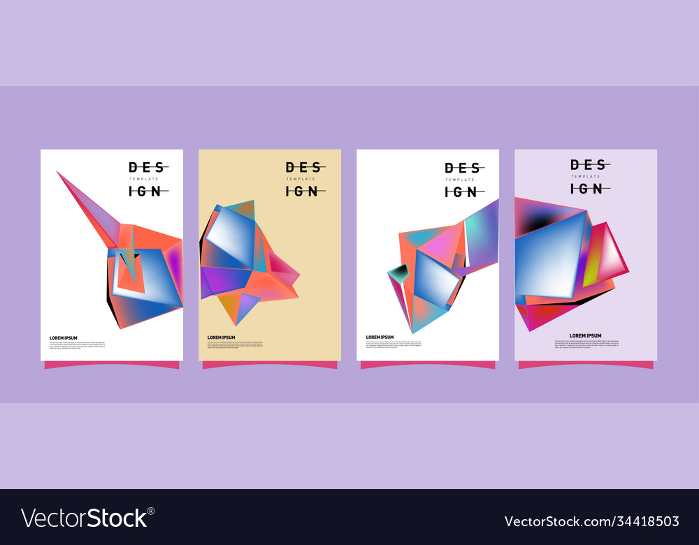 Simple colorful abstract geometric background Vector Image Simple colorful abstract geometric background