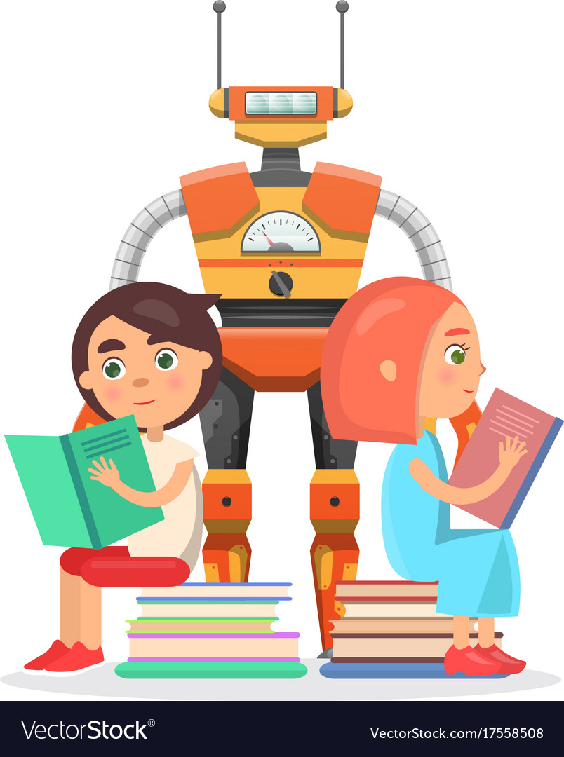 Children Reading with Robot