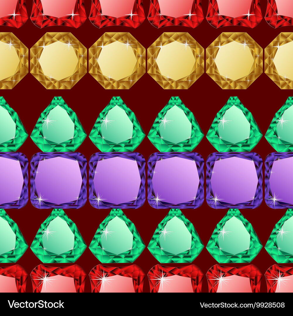 Diamonds seamless pattern Royalty Free Vector Image