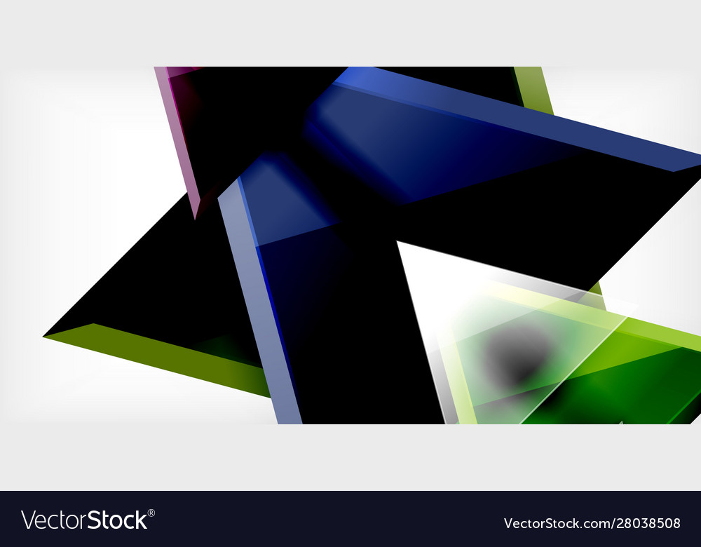 Dynamic triangle composition abstract background