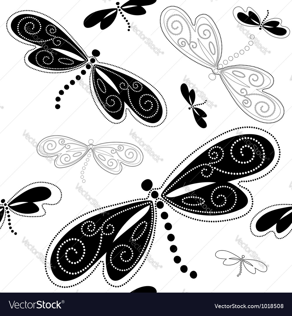 Elegant Dragonfly Pattern