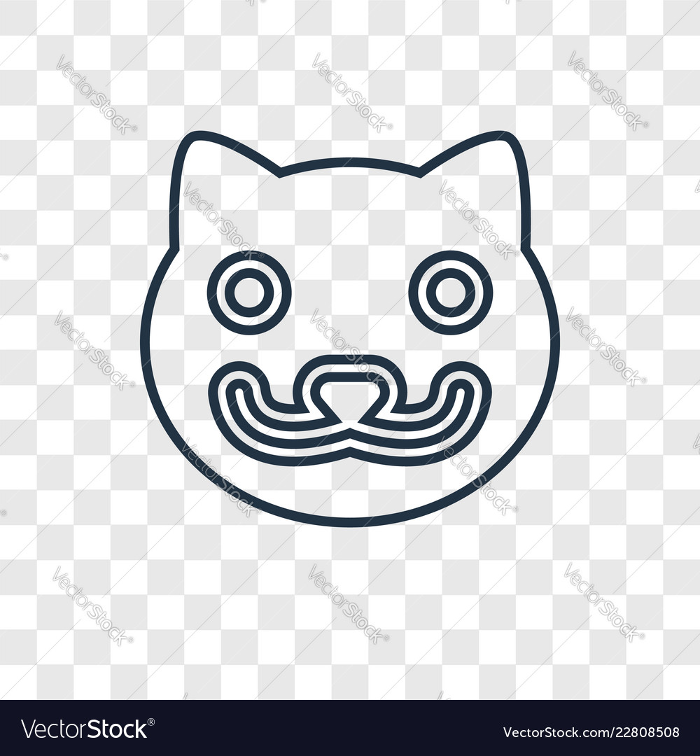 Mink concept linear icon isolated on transparent