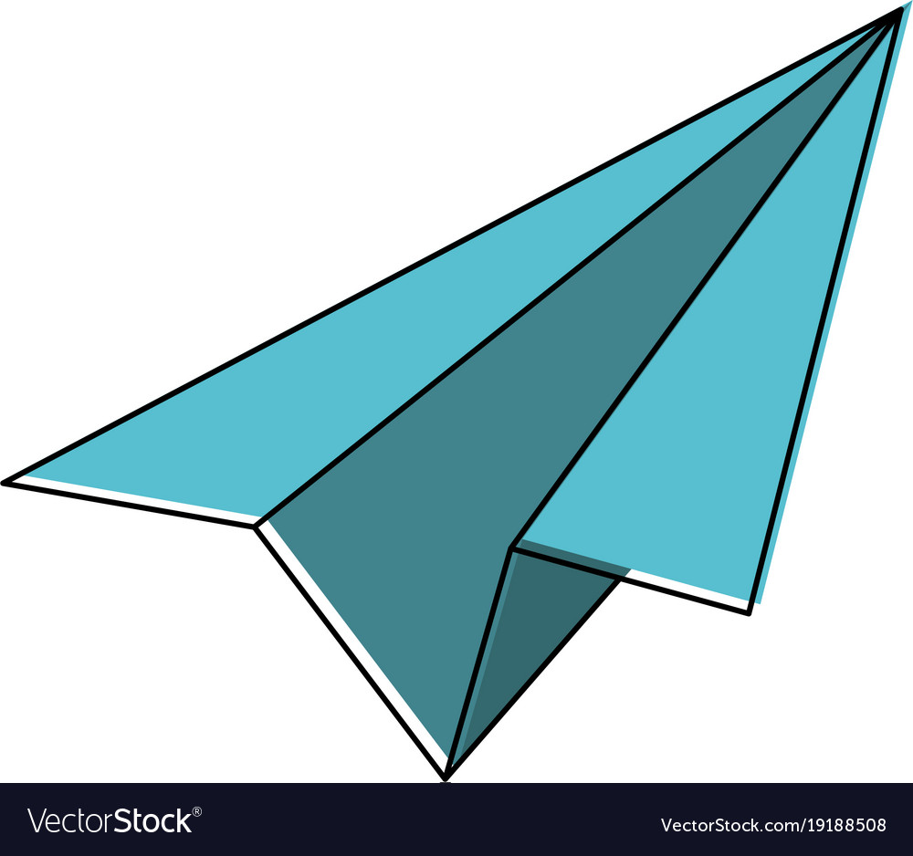 Paper plane isolated