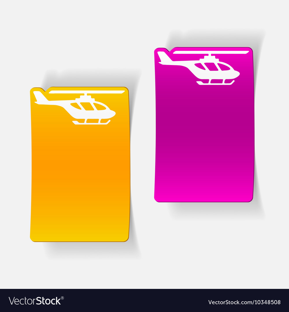 Realistic design element helicopter