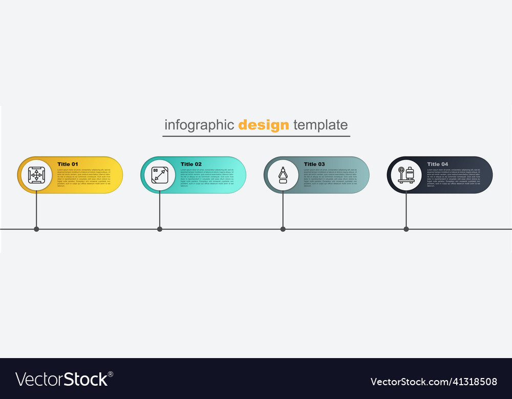 Set line scale with suitcase drawing compass Vector Image Set line scale with suitcase drawing compass