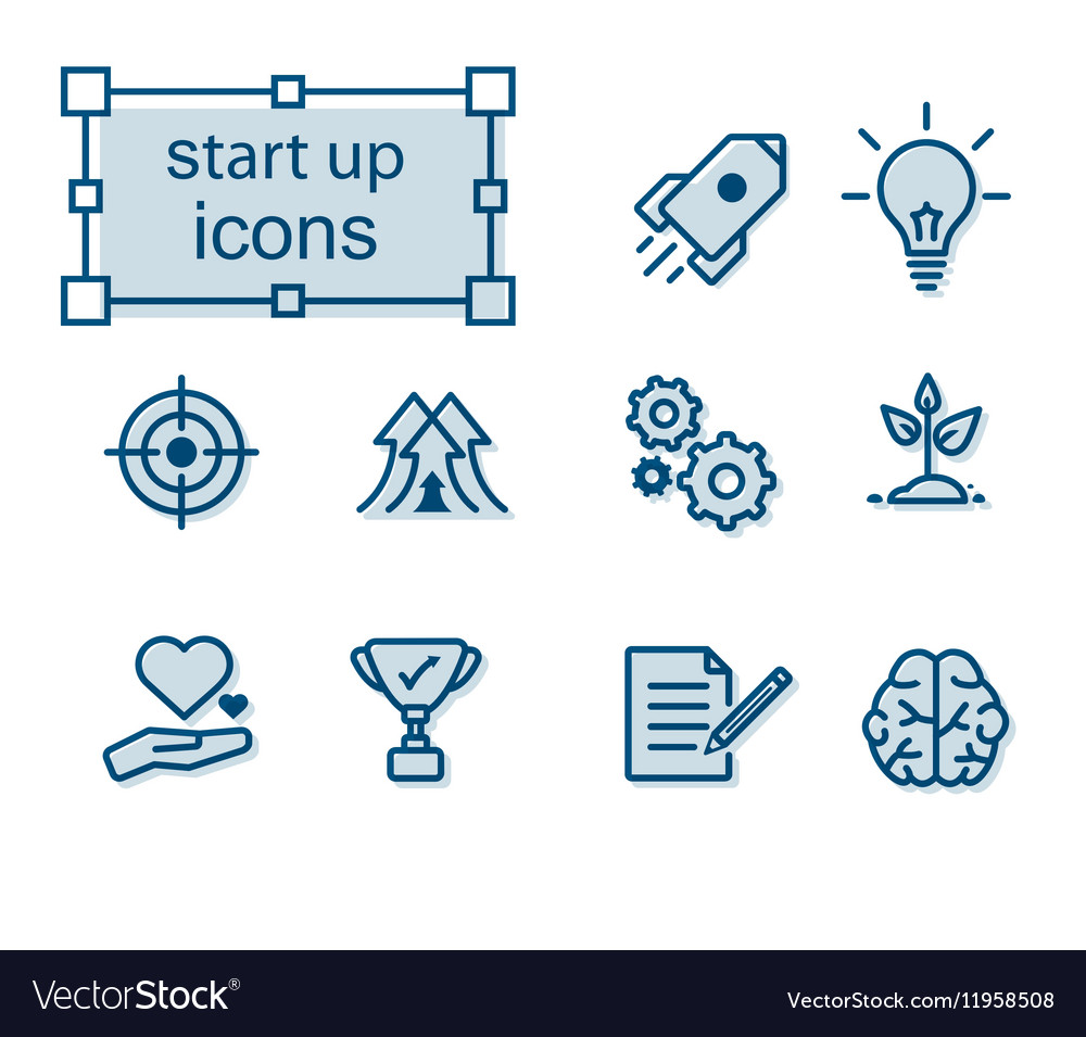 Thin Line Icons Set starten
