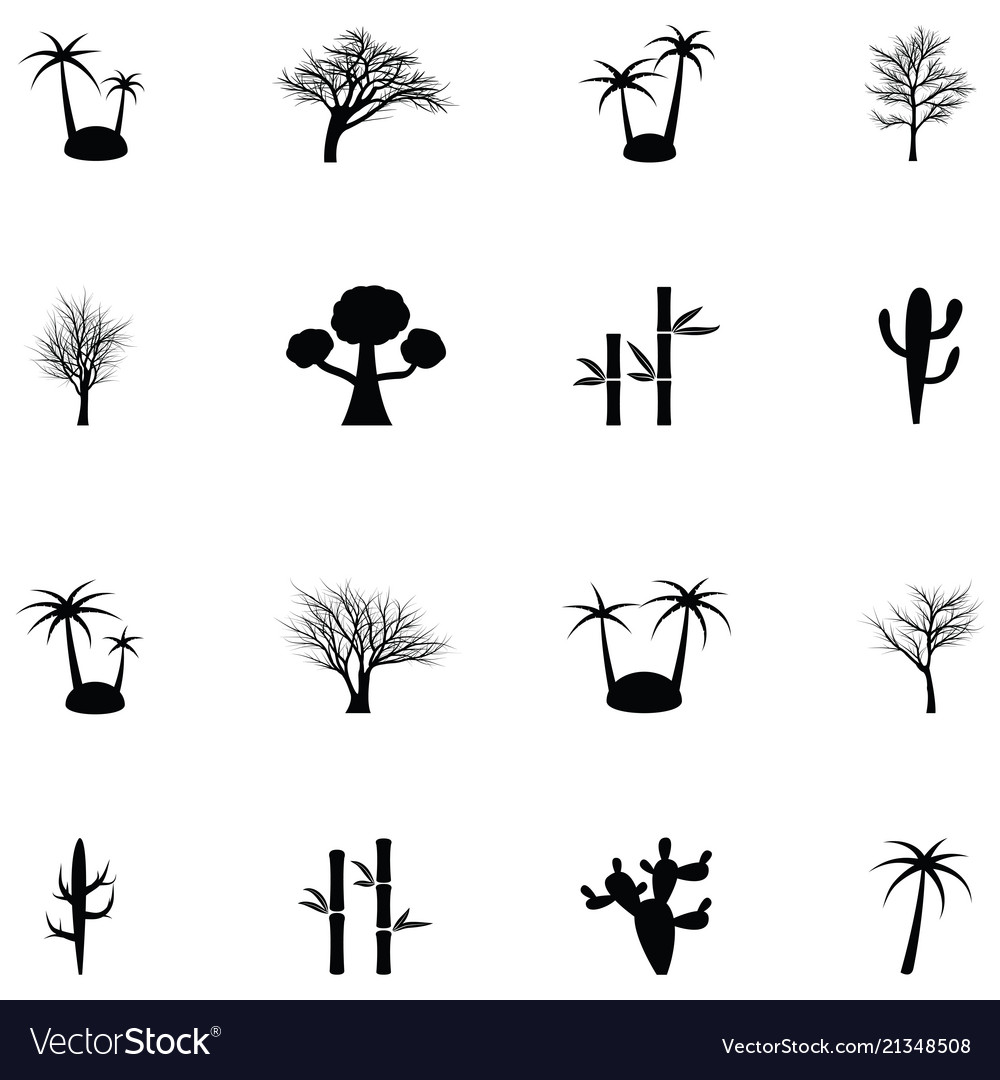 Tree icon set