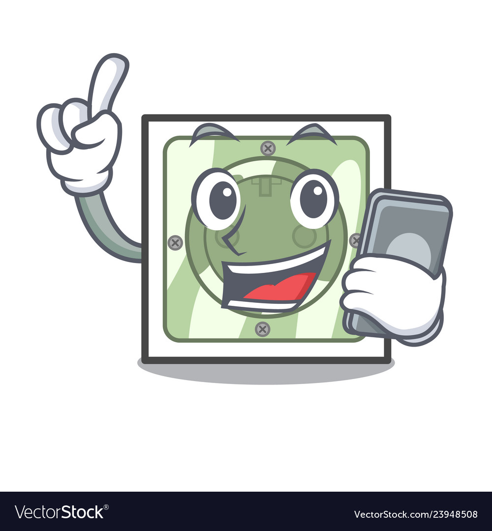 With phone power socket in the character shape