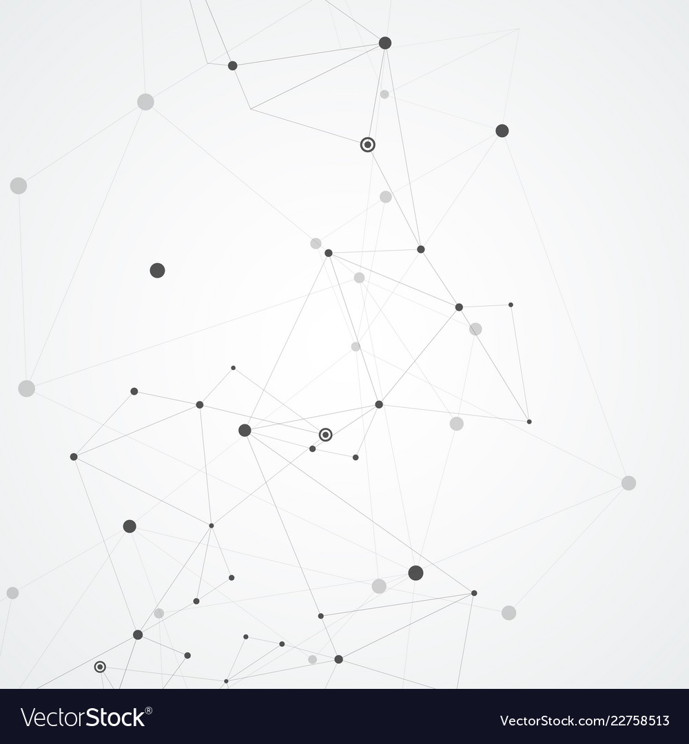 Abstract connect dots and lines