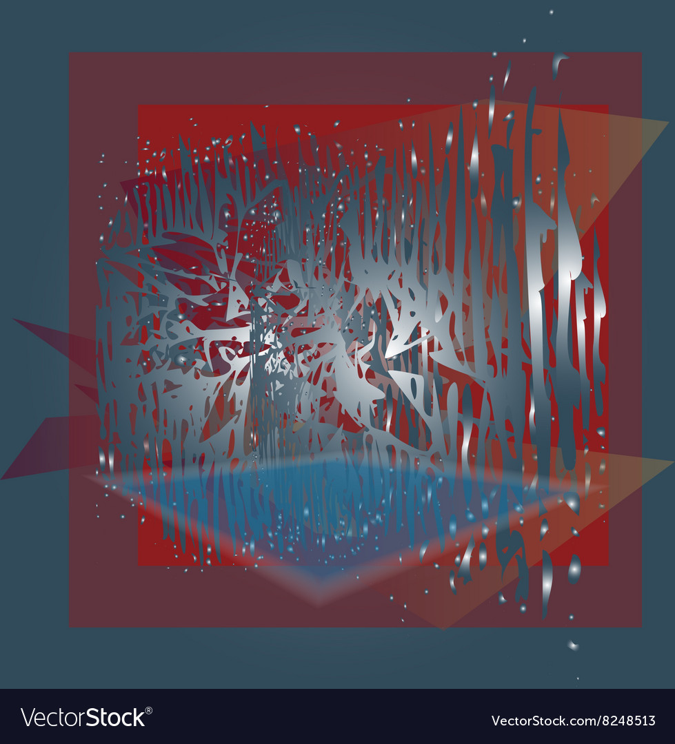 Background Screensaver With Geometric Shapes Vector Image