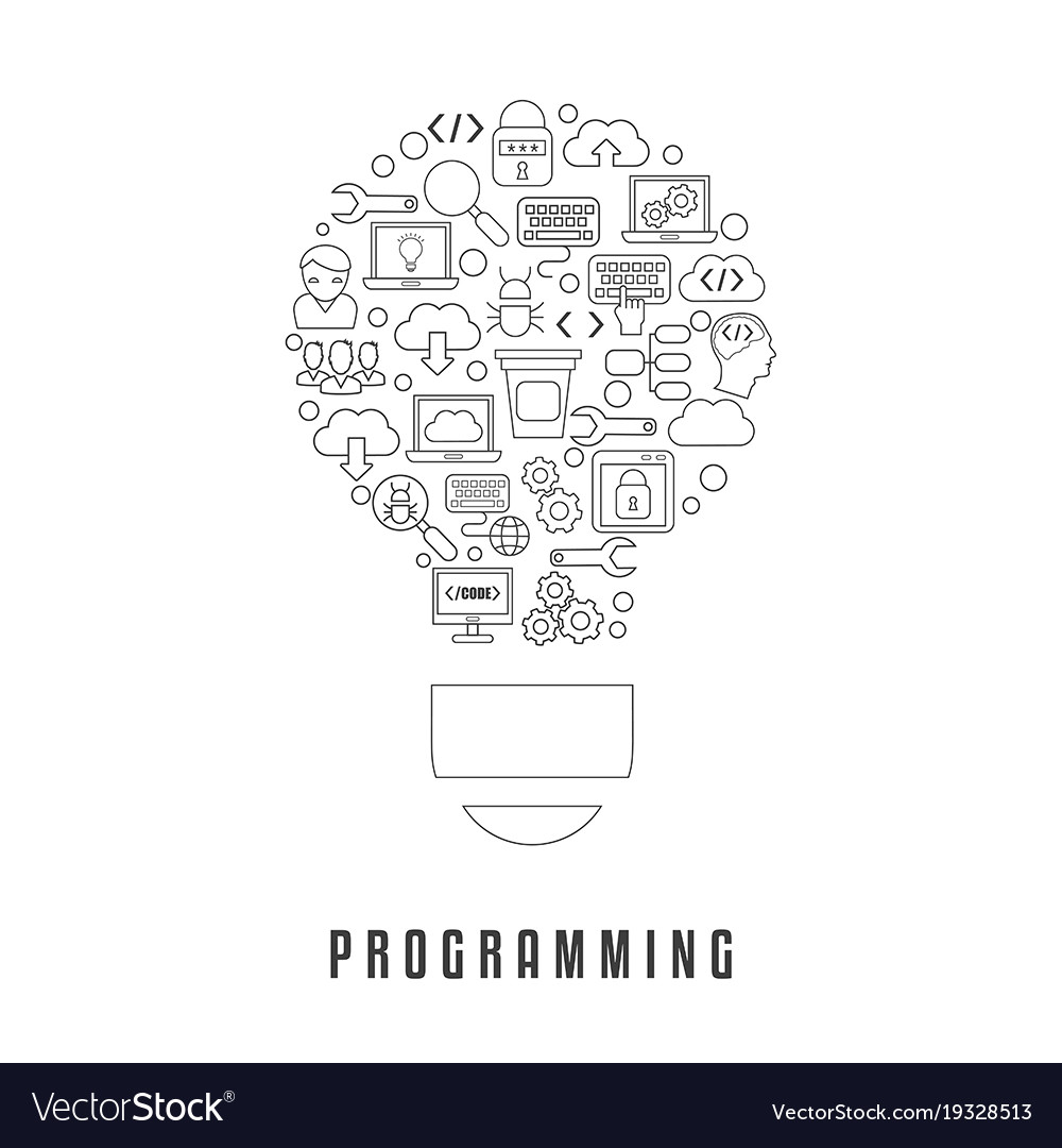 Coding and programming concept