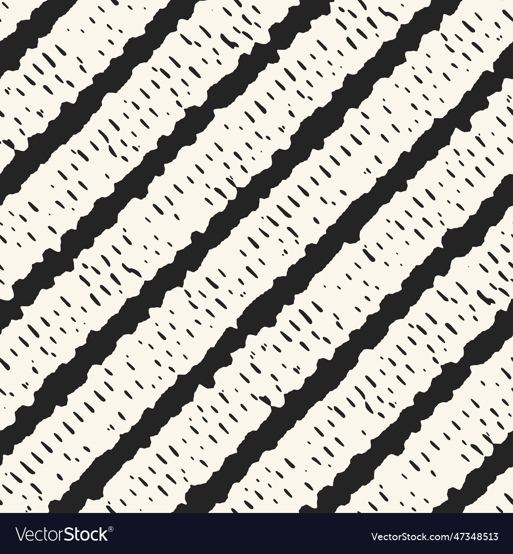 Dappled ink textured diagonal striped pattern vector image Dappled ink textured diagonal striped pattern