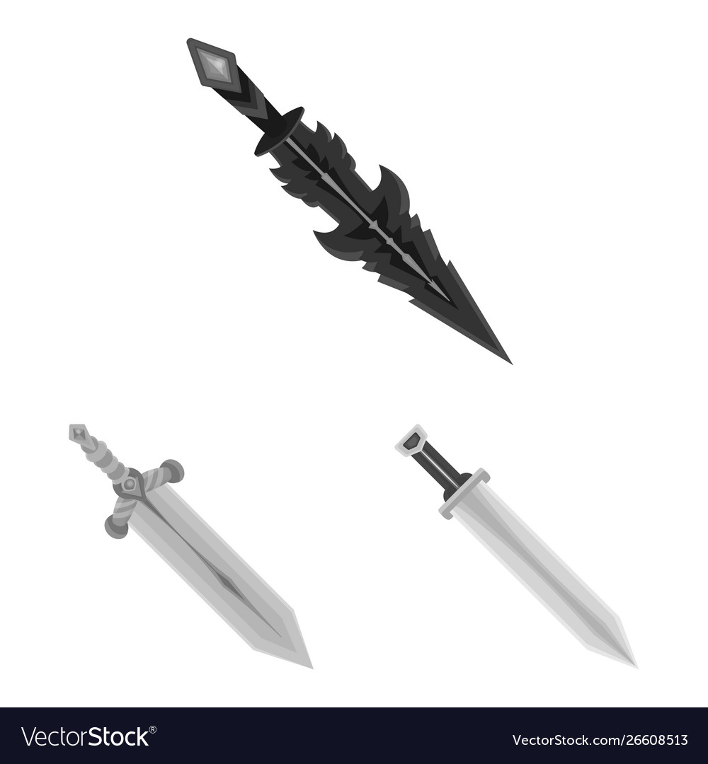 Design sharp and blade icon set