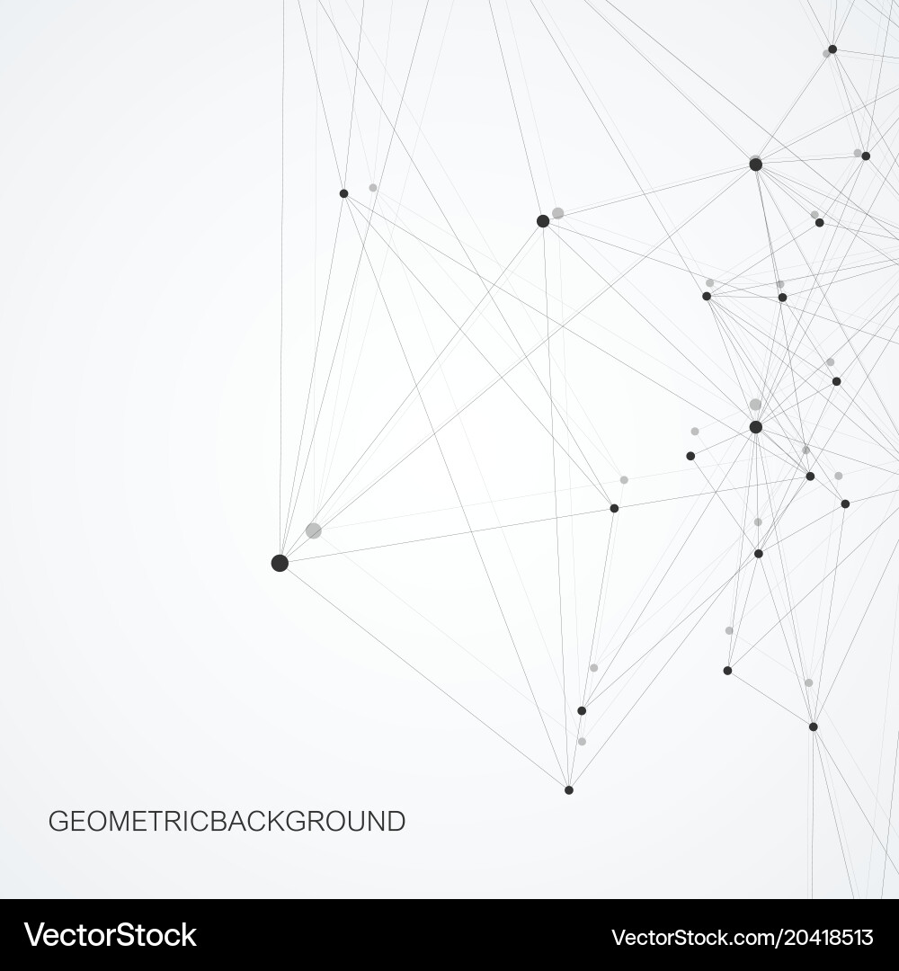 Global network connection network and big data Vector Image