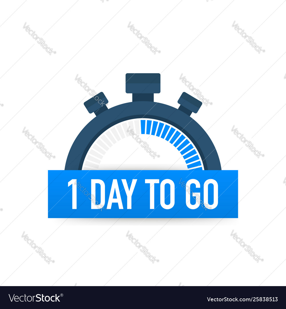 One Day To Go - Countdown Icon