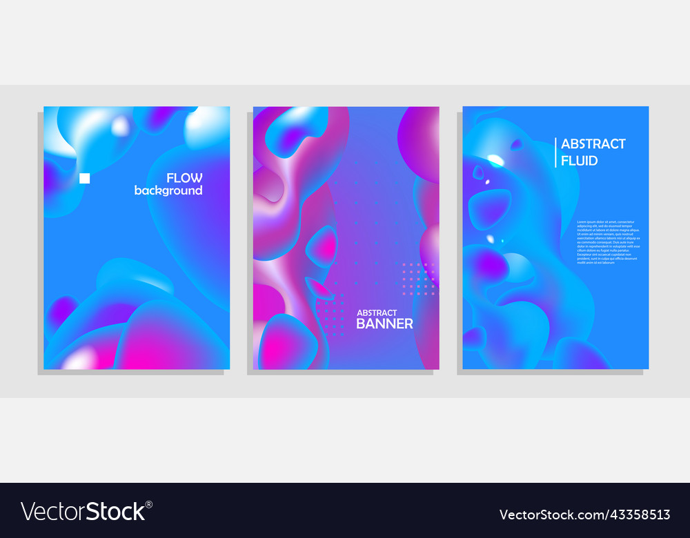 Set leaflets for social media Royalty Free Vector Image