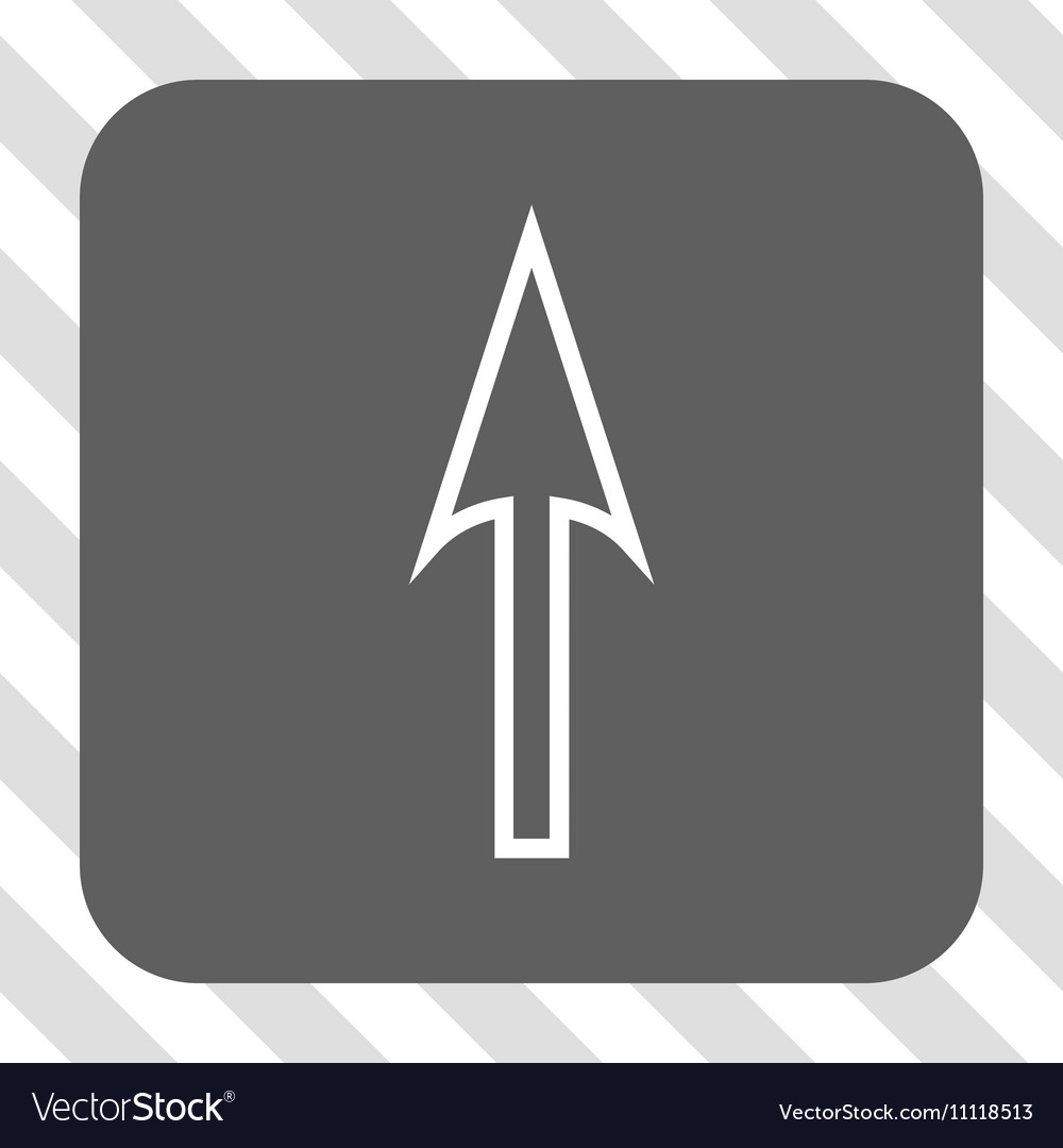 Sharp arrow up rounded square button
