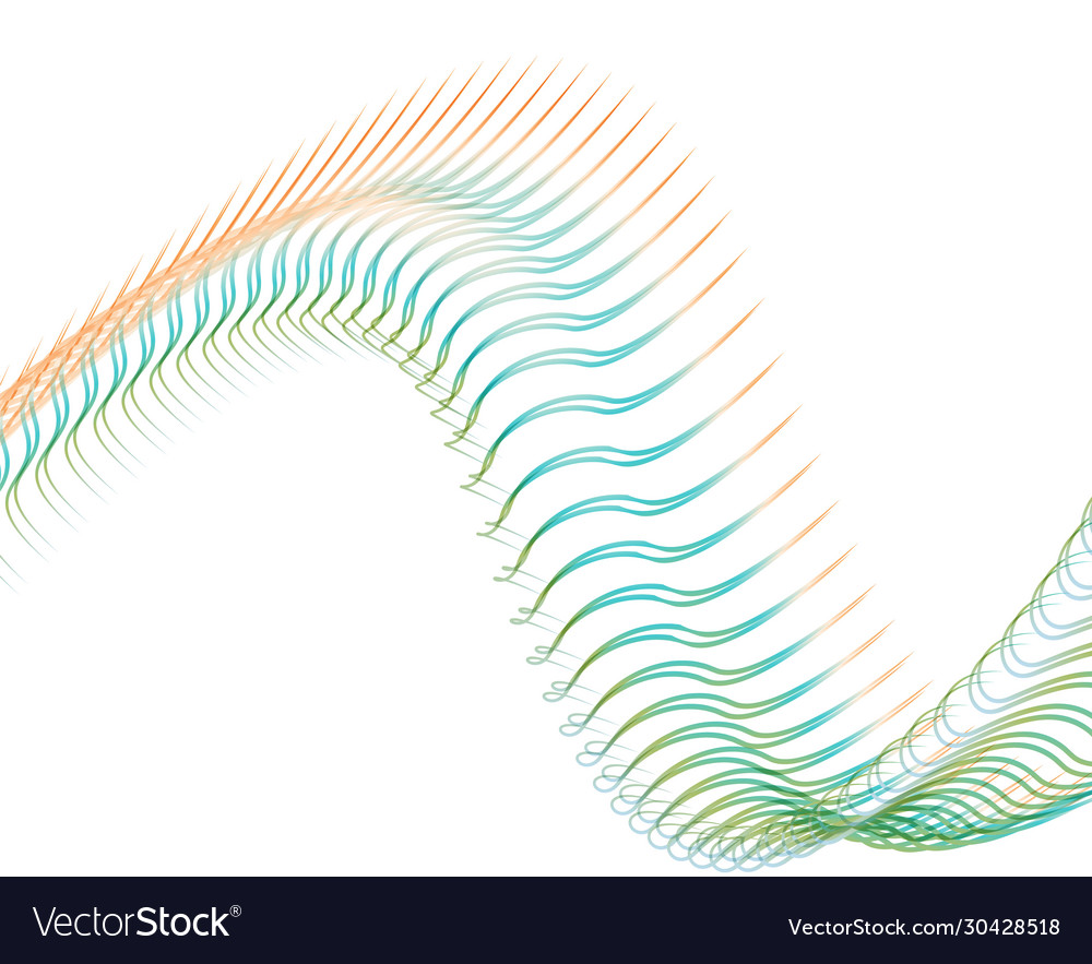 Abstract background blend wave line design vector image Abstract background blend wave line design