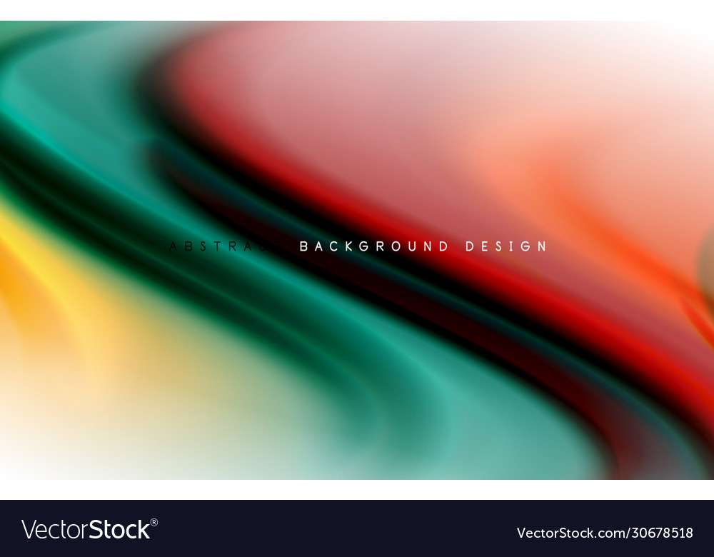 Abstract background - fluid color gradient waves vector image Abstract background - fluid color gradient waves