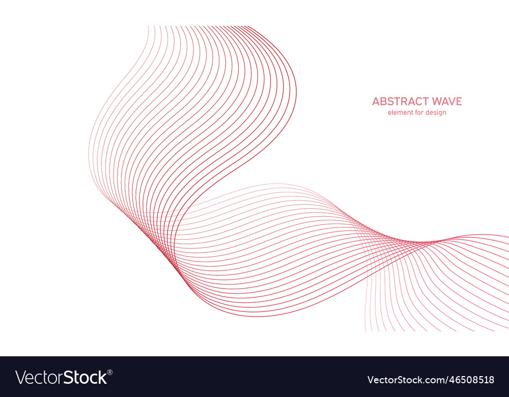Abstract colorful wave element for design digital Vector Image Abstract colorful wave element for design digital