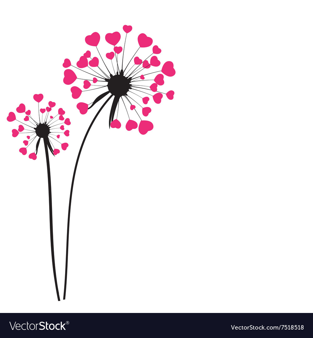 Abstract dandelion background