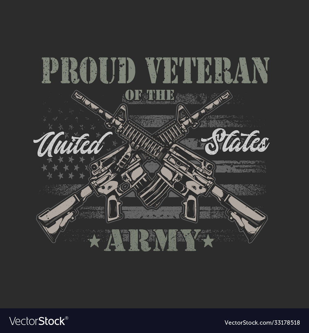 American veteran graphic Royalty Free Vector Image