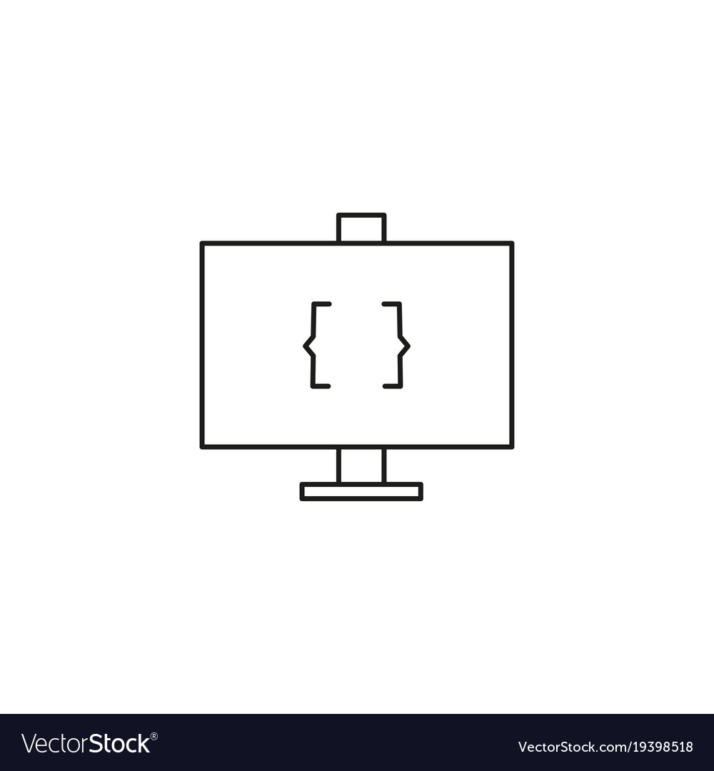 Coding monitor icon
