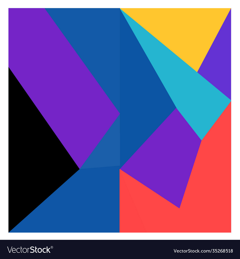 Colorful geometric and curve background pattern vector image Colorful geometric and curve background pattern