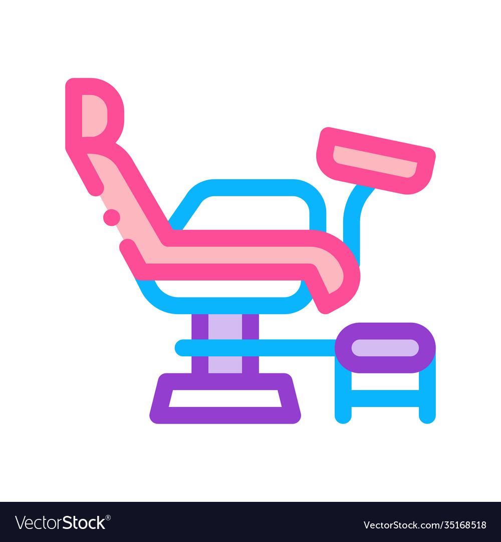 Generic chair color icon Royalty Free Vector Image