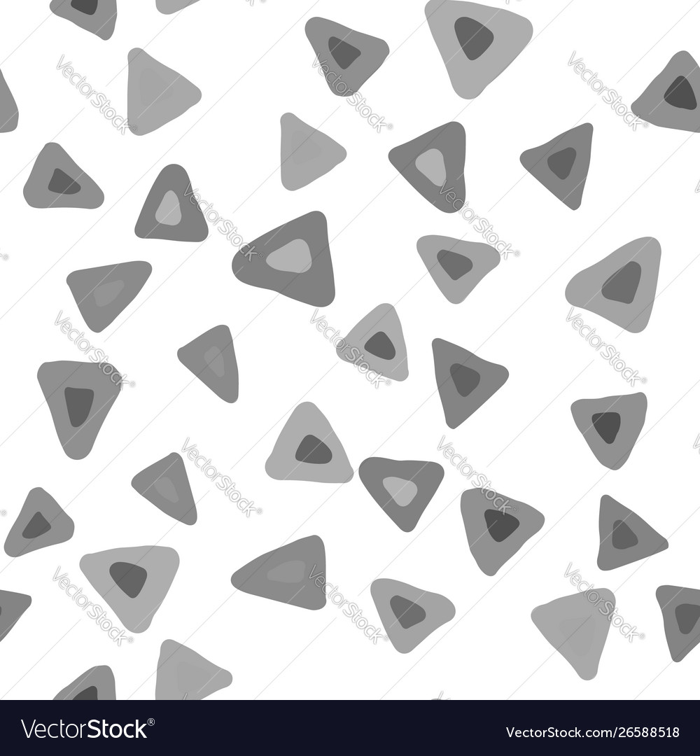 Monochrome random triangle seamless pattern