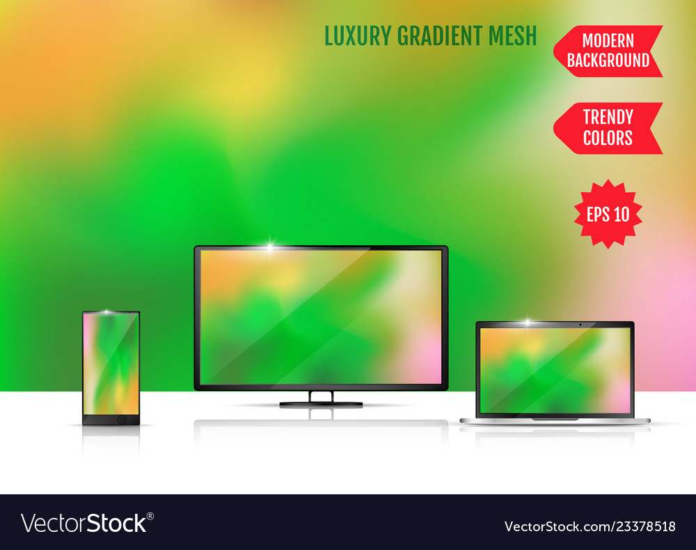 Trendy colorful abstract background gradient mesh vector image Trendy colorful abstract background gradient mesh