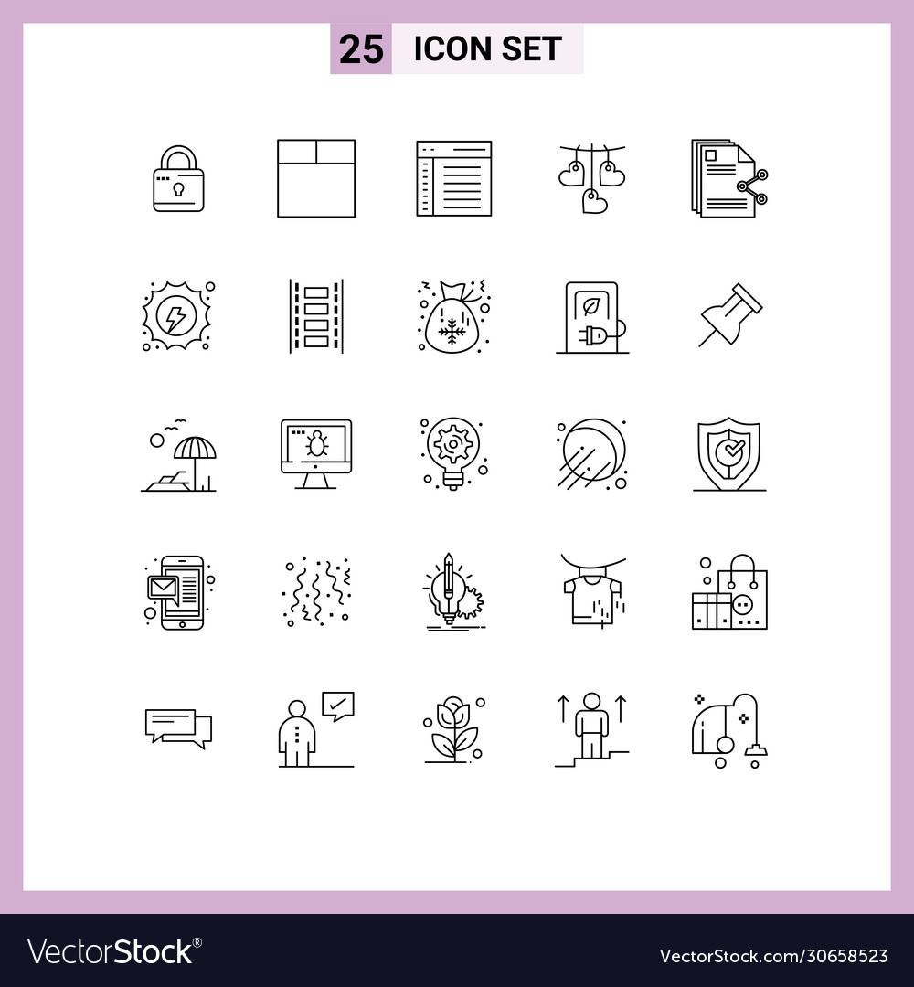 25 line concept for websites mobile and apps