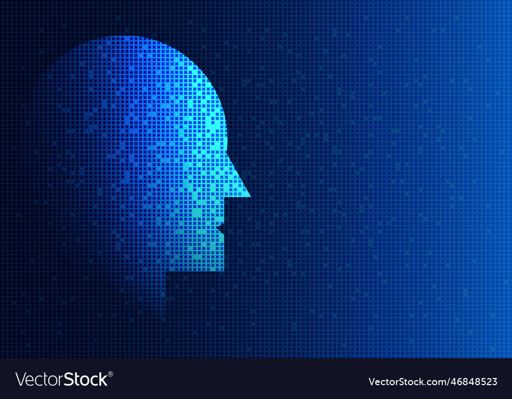 Background technology robotic with artificial vector image Background technology robotic with artificial