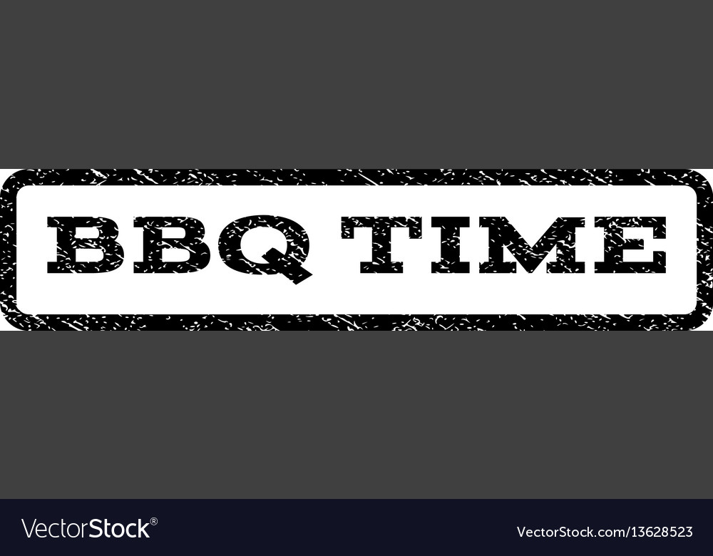 Bbq time watermark stamp