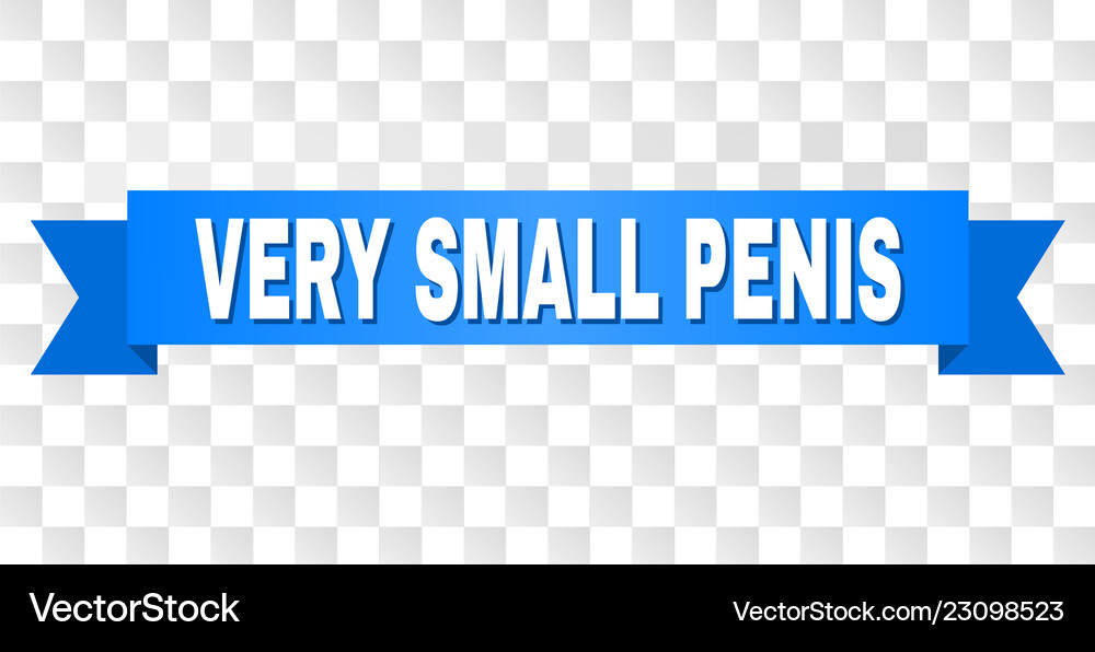 Blue Stripe With Very Small Penis Caption Vector Image