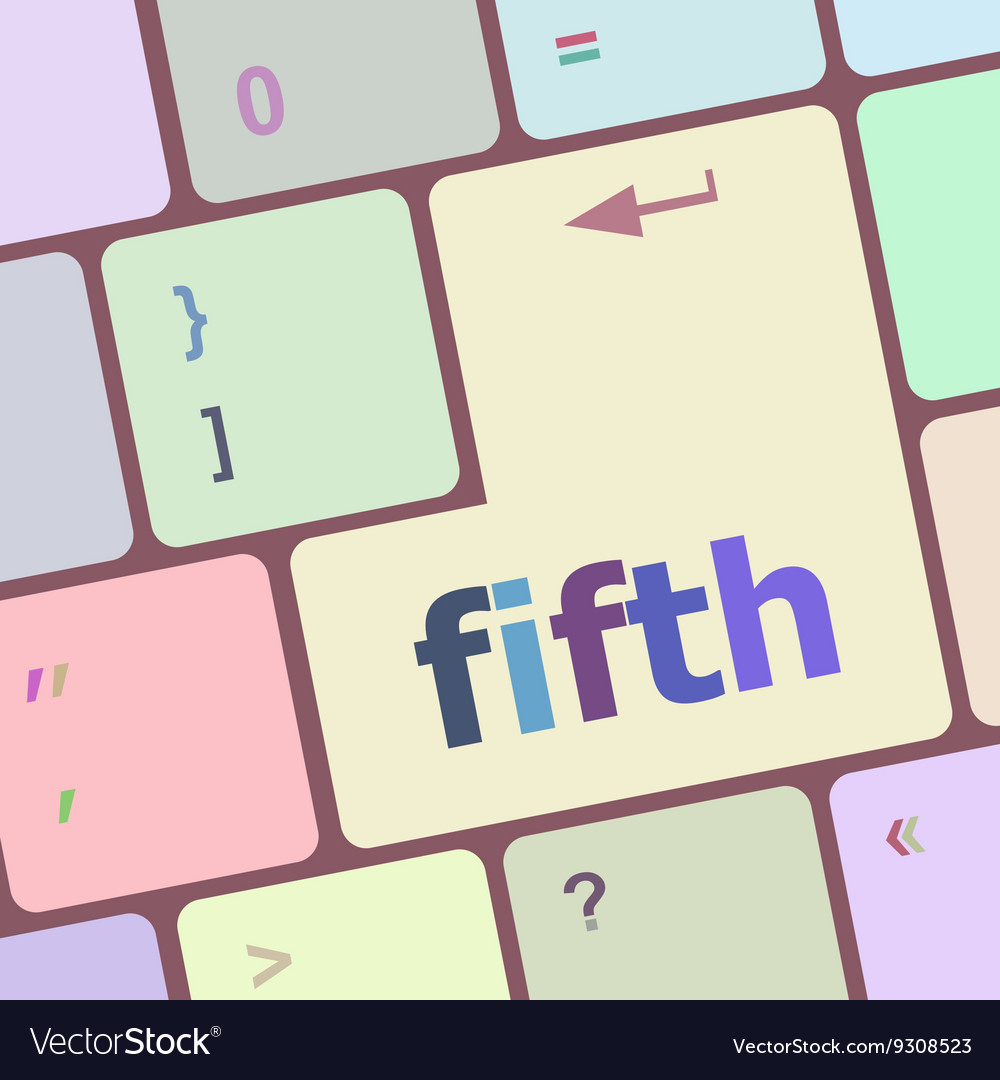 Fifth button on computer pc keyboard key