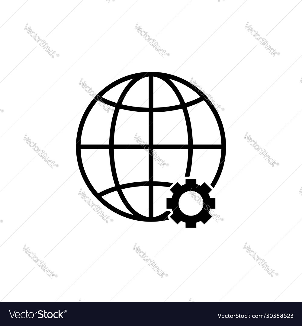 Globe setting icon